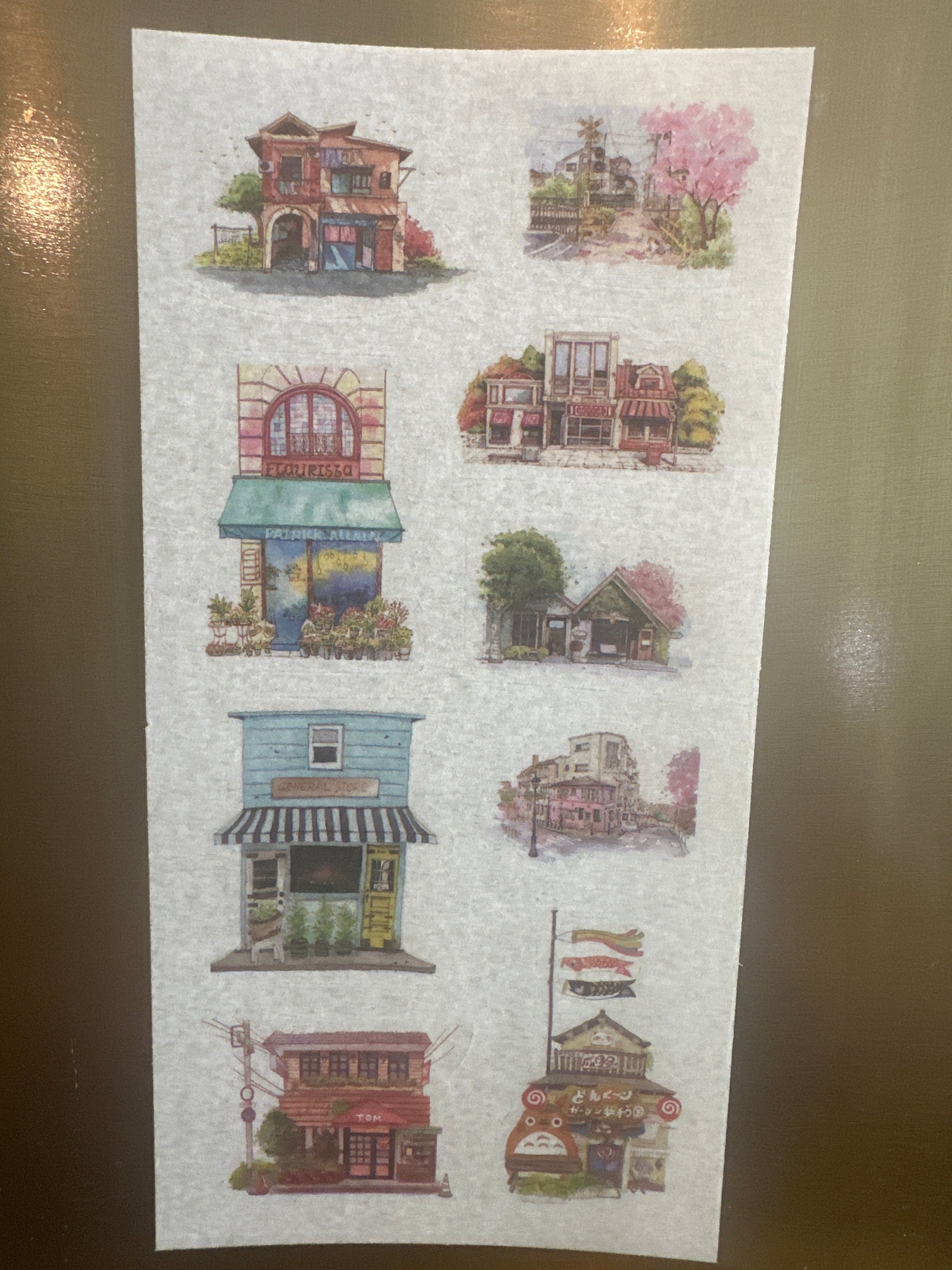 Washi tape sticker sheet