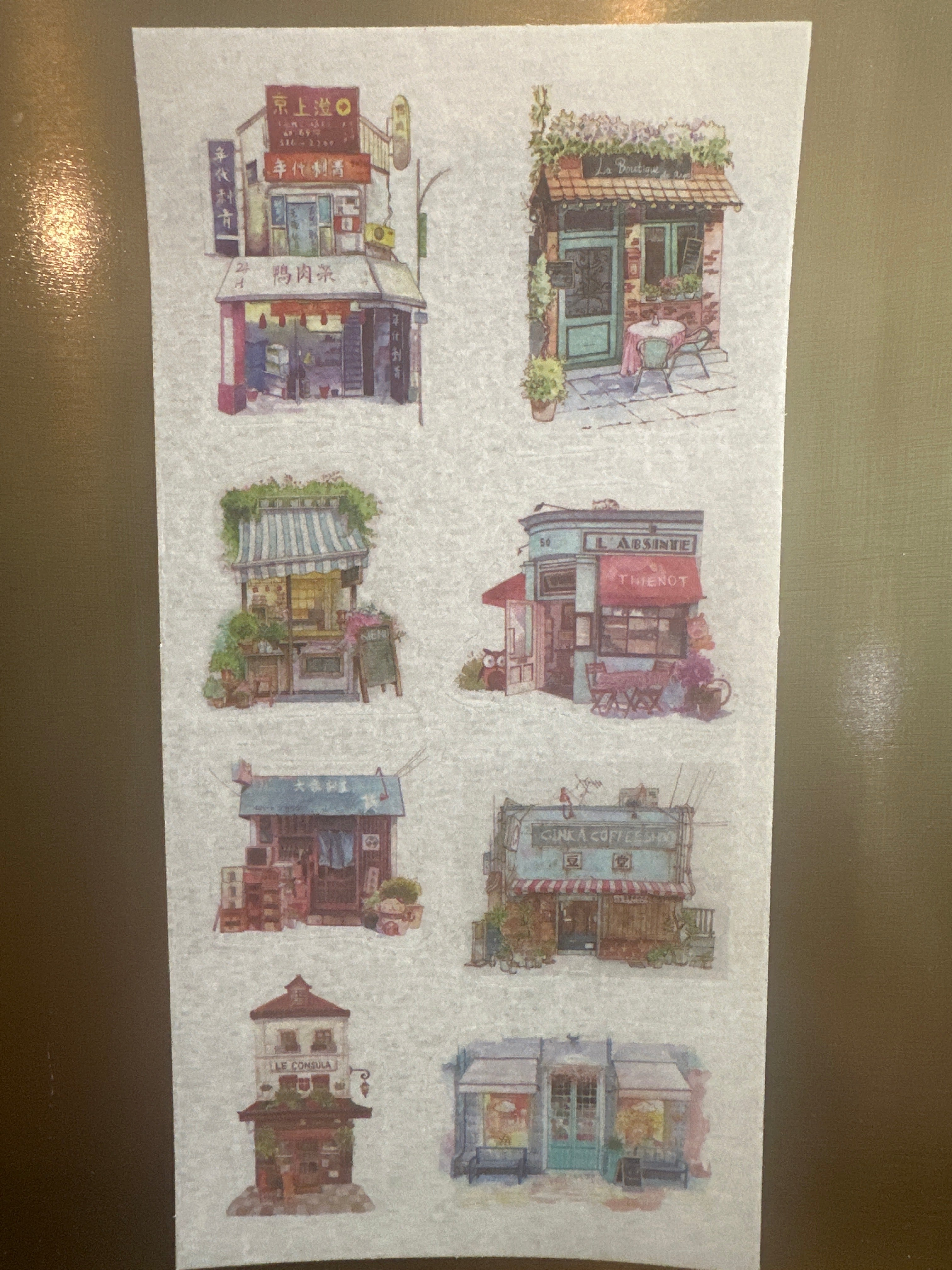 Washi tape sticker sheet