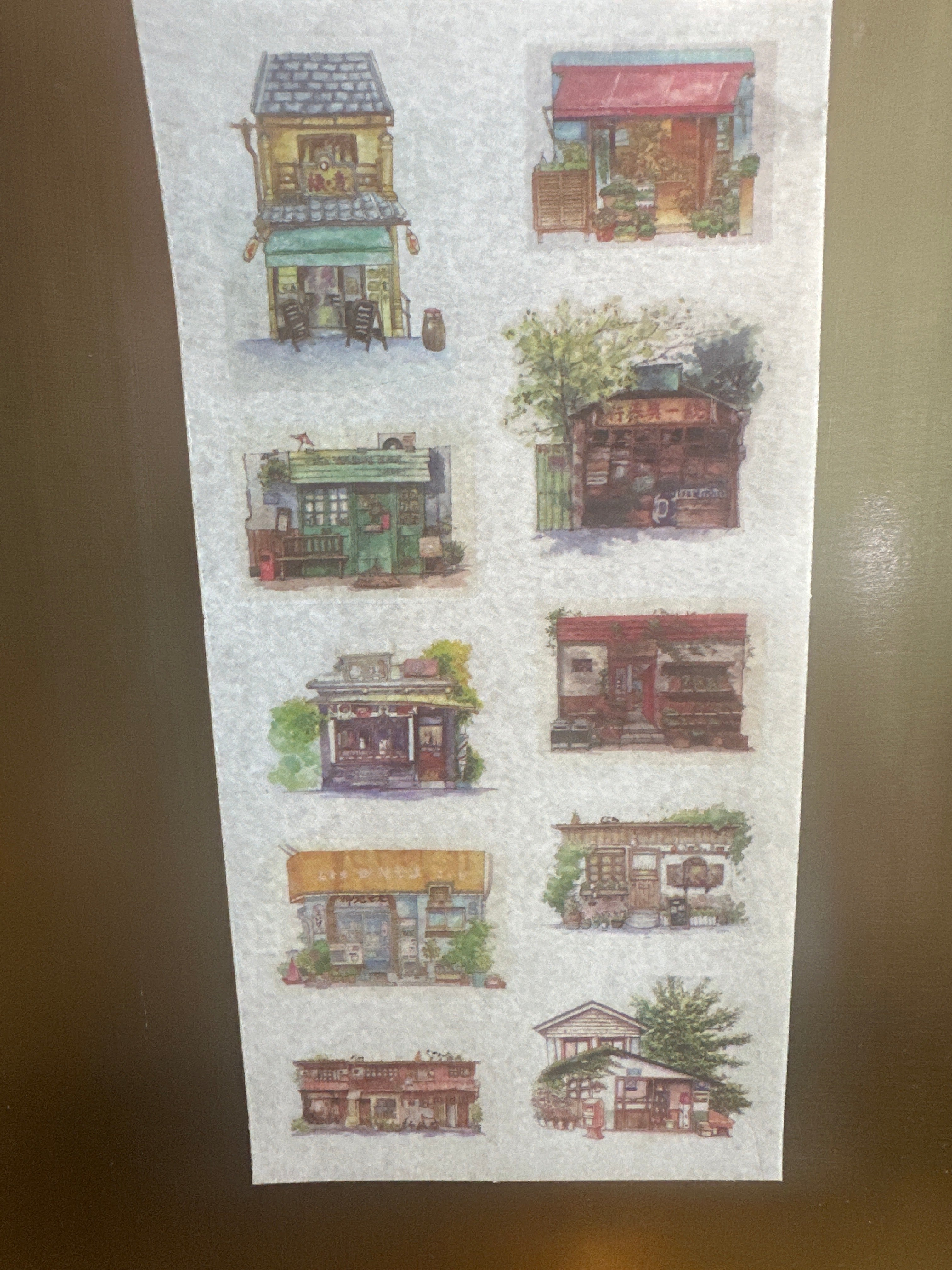 Washi tape sticker sheet