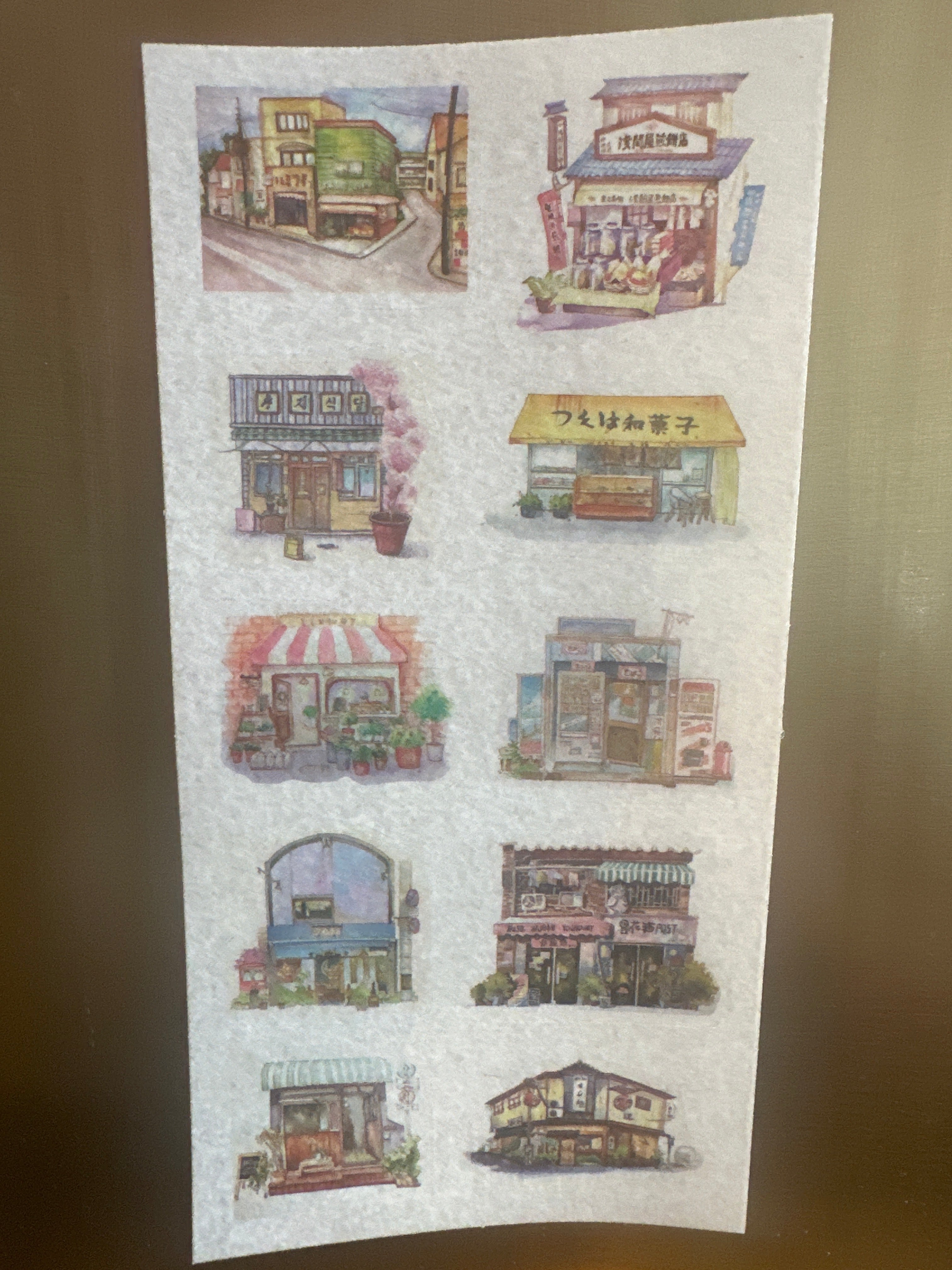 Washi tape sticker sheet