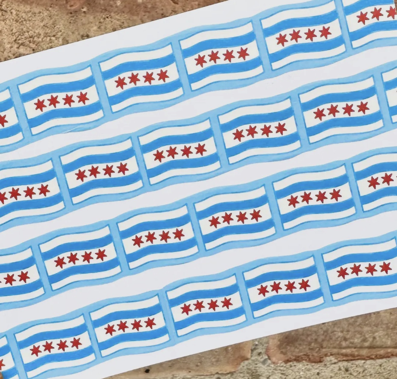 Chicago Flag Washi Tape