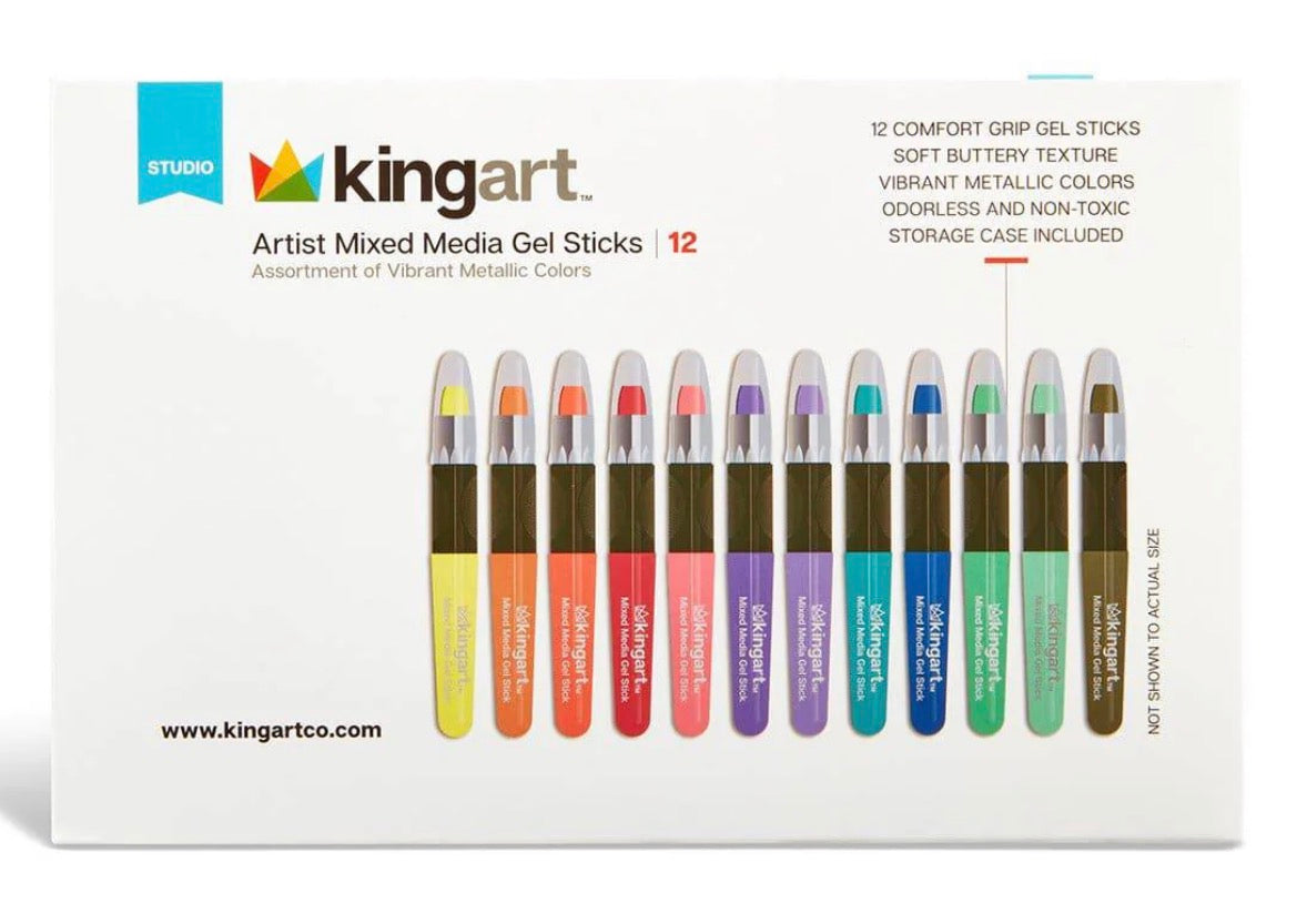 Kingart Mixed Media Gel Crayon Sticks