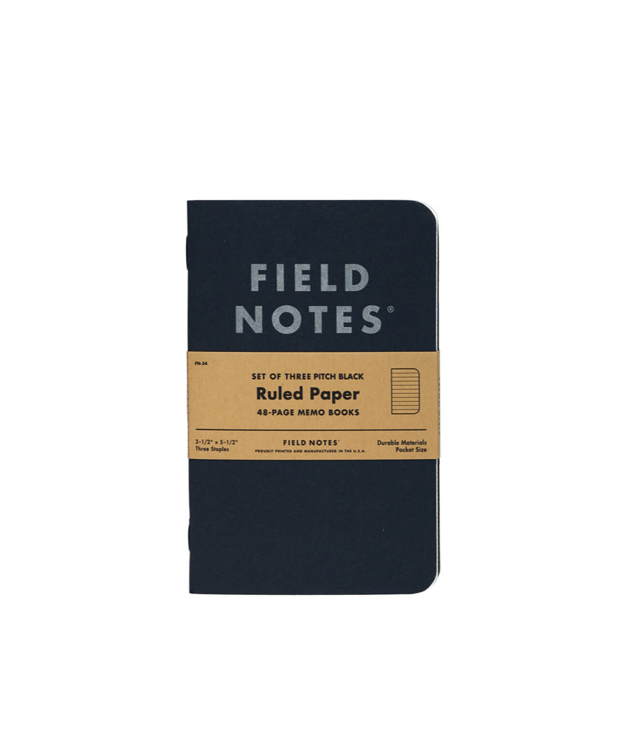 Field Notes Black 3pk