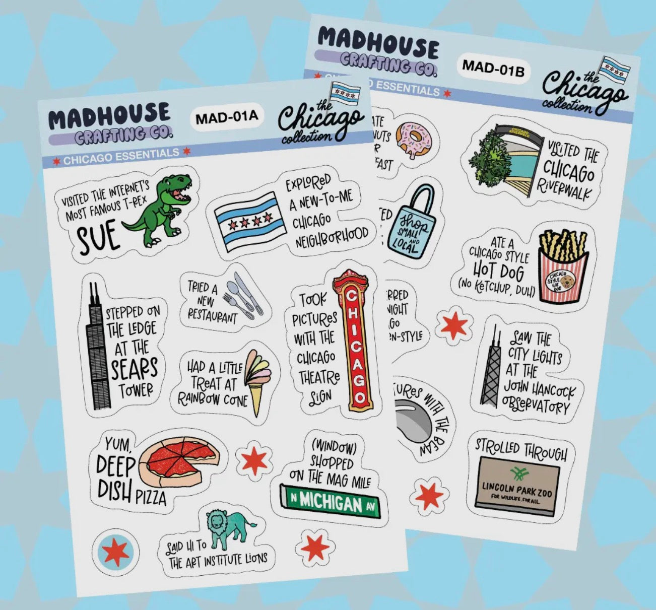 Chicago Sticker Sheets
