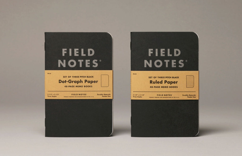 Field Notes Black 3pk