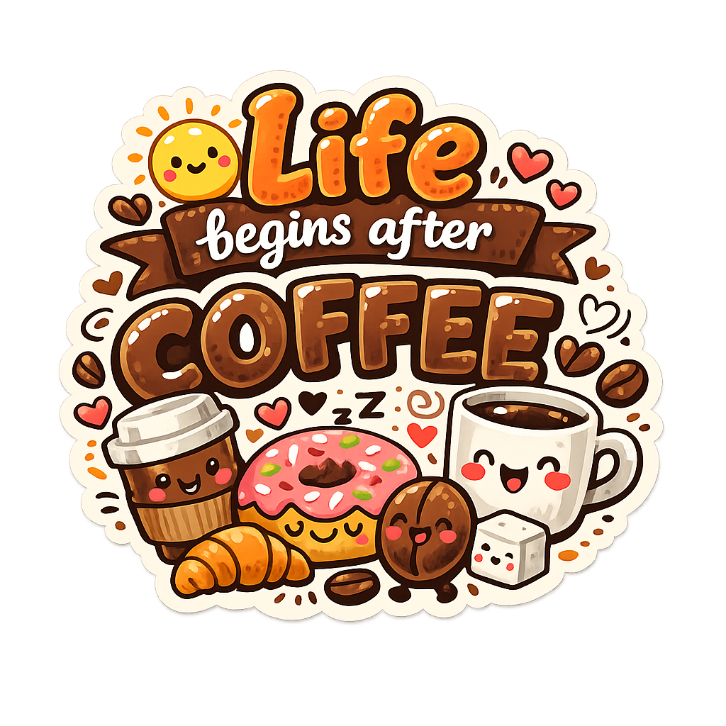 Coffee stickers