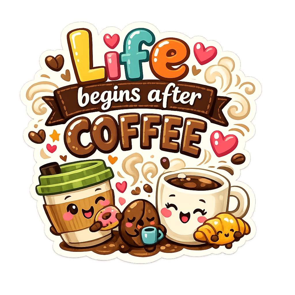 Coffee stickers